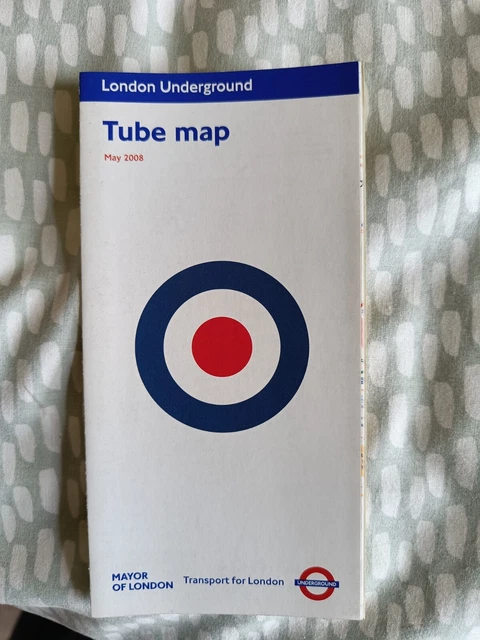 LONDON UNDERGROUND TUBE Map May 2008 £2.50 - PicClick UK