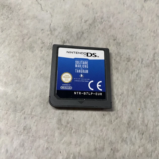 SOLITAIRE, MAHJONG & TANGRAM - Nintendo DS Game - Cartridge Only