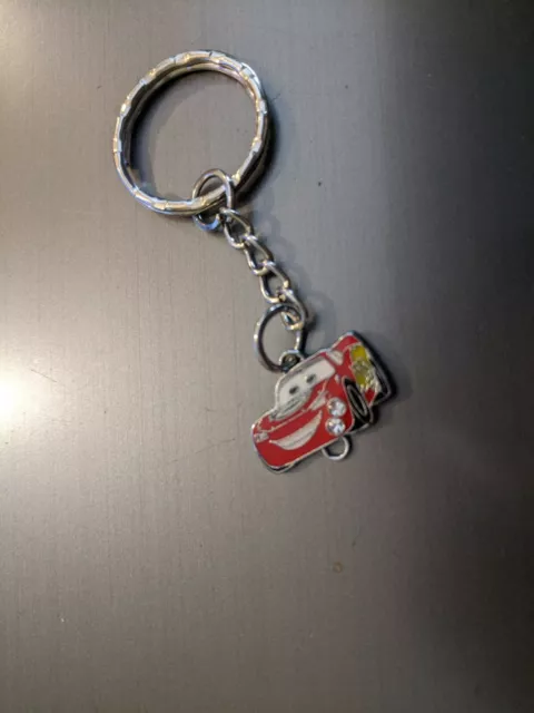 DISNEY PIXAR CARS Lightning McQueen keyring bag tag charm 1.49