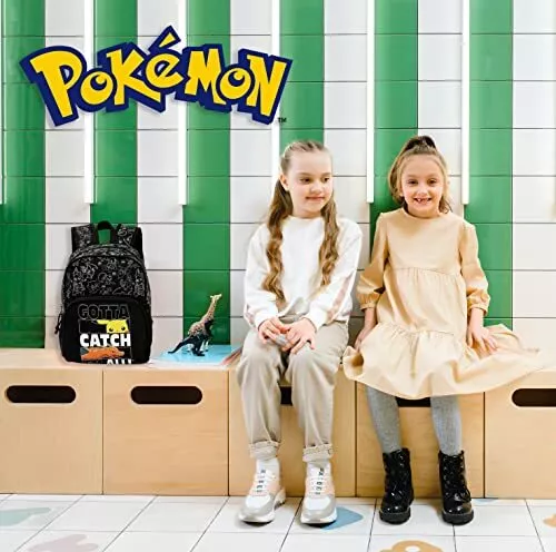 CYP BRANDS POKÉMON - Zaino Giovanile, con Cerniera, 2 Tasche Anteriori, Nero 2