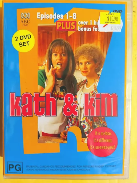 Kath & Kim : Series 1 : Eps 1-8 [2 DVD Set] Region 4, BRAND NEW & SEALED