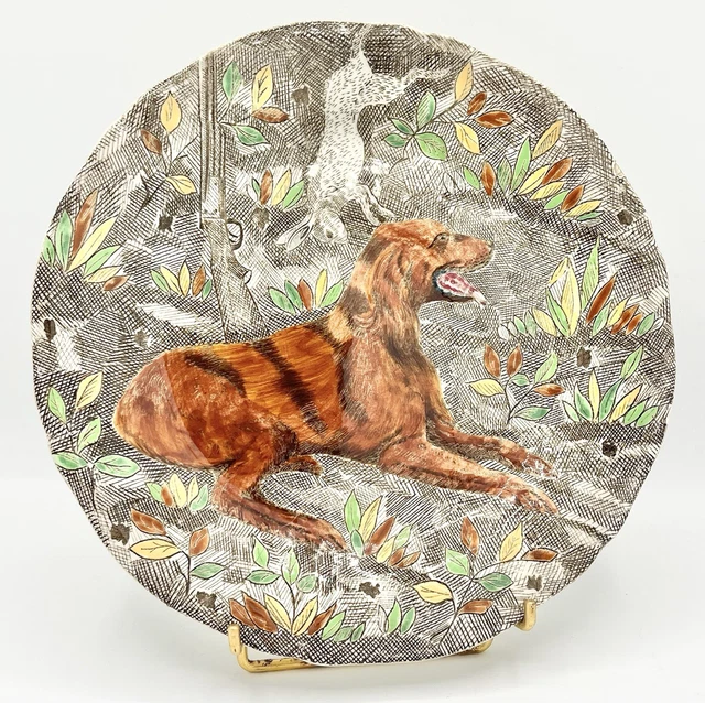 ASSIETTE EN FAÏENCE de Gien modèle Rambouillet décor de chasse EUR 10 ...