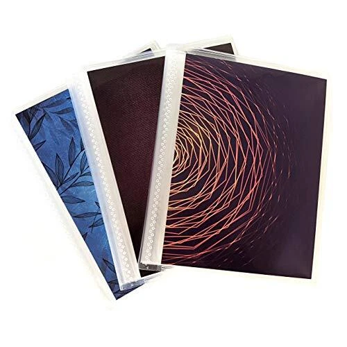 Paquete de álbumes de fotos de bolsillo transparente de 4 x 6 de 3, 48 bolsillos transparentes en cada uno
