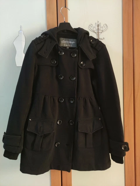 Cappotto nero piazza italia clearance