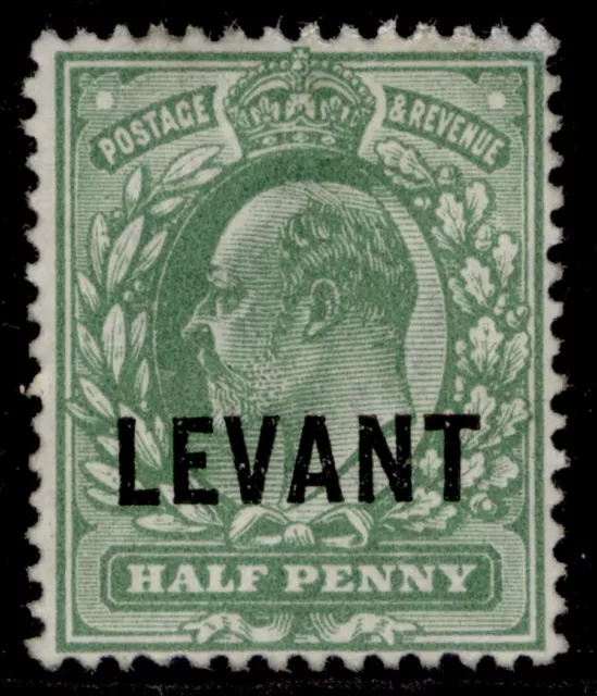 BRITISH LEVANT GV SG L11, ½d dull yellow-green, M MINT. Cat £50.