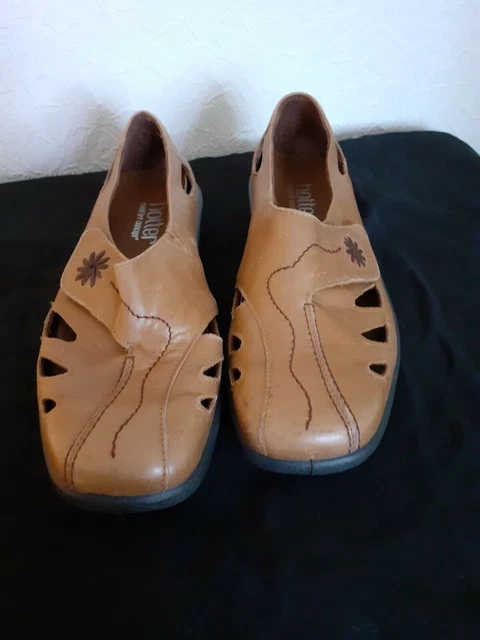 Scarpe Hotter Comfort Concept, taglia 4@1/2 marrone chiaro conizione eccellente