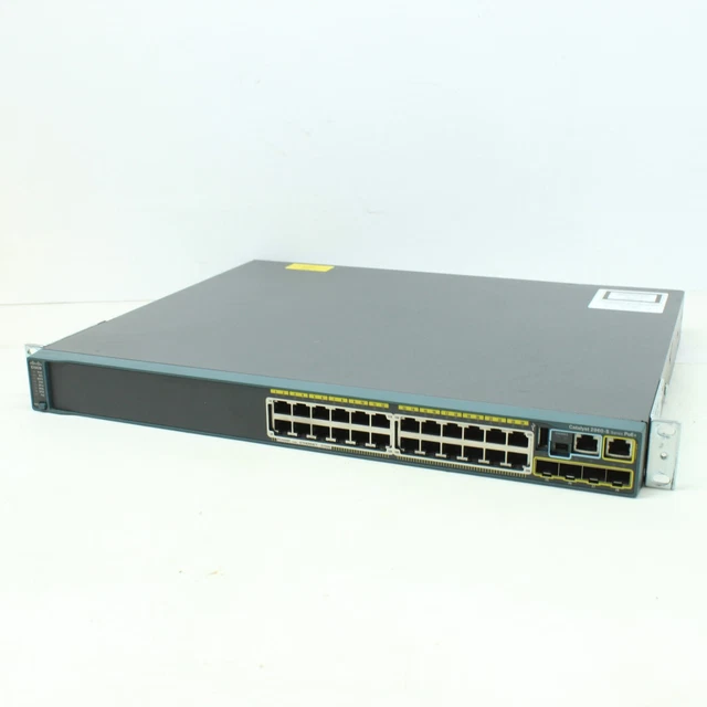 CISCO CATALYST 2960S 24 Port WS-C2960S-24PS-L V04 Gigabit PoE Ethernet ...
