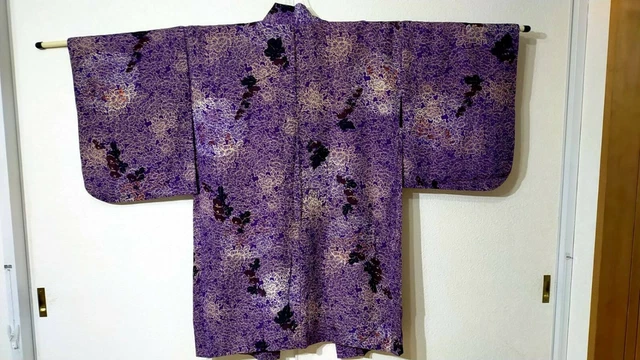 Vintage Japanese Haori kimono Antique silk for women from Japan ＜haori5044＞