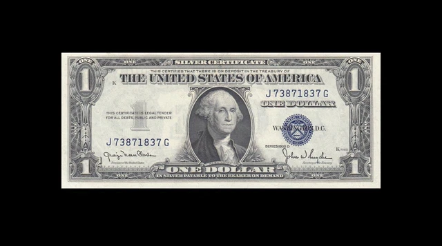 1935-D United States Silver Certificate $1 "J" (( Gem Unc ))