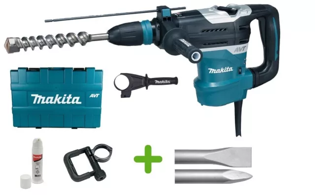 Makita HR4013C SDS-max Kombihammer 1100W 40mm 8,0J Aktion + 2-teiliges Meißelset