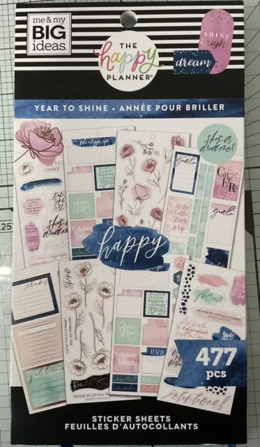 The Happy Planner YEAR TO SHINE Sticker Sheets Sticker Book