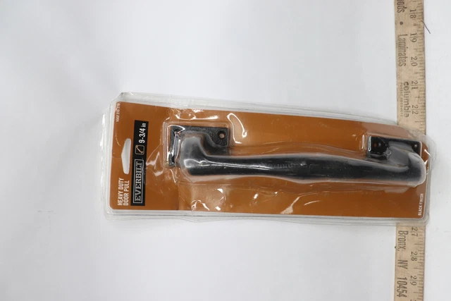 Everbilt Heavy Duty Door Pull Black Iron Steel 1002316518