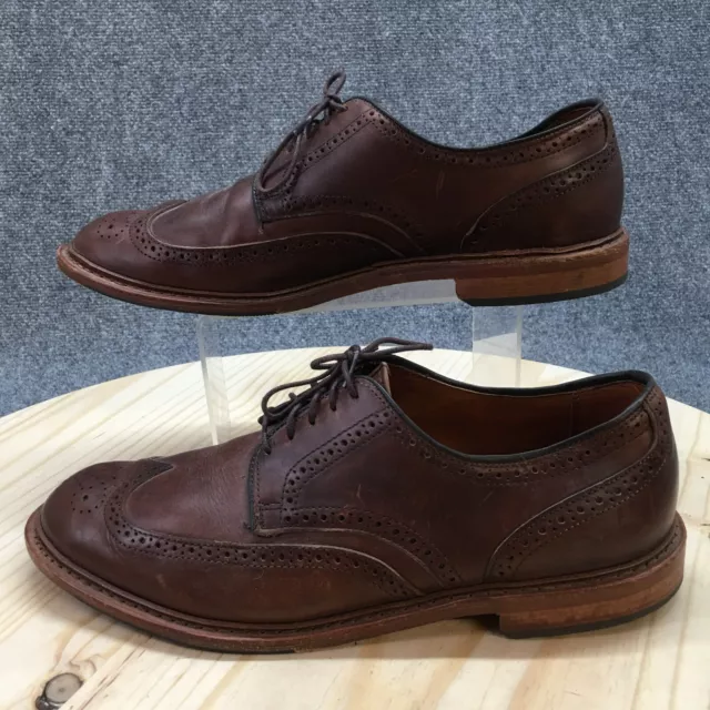 Allen Edmonds Dress Shoes Mens 11.5E Wingtip Oxford Brown Leather Cap Toe Casual 2