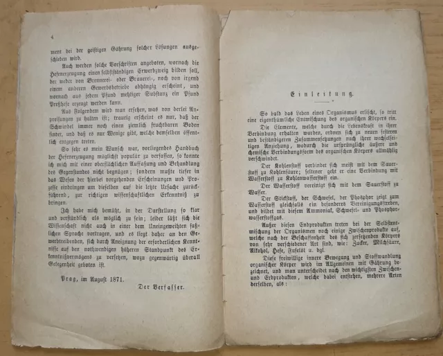 Die Fabrikation der Pfund- oder Preßhefe 1872 Hefe Bäcker Bierbrauer Brennerei 3