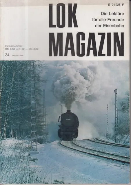 Lok-Magazin - Die Lektüre für alle Freunde der Eisenbahn - 2 Heft 34 1969 Messer