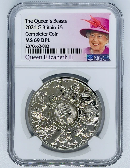 2024 GREAT BRITAIN £5 Tudor Beasts Seymour Unicorn NGC MS69 First