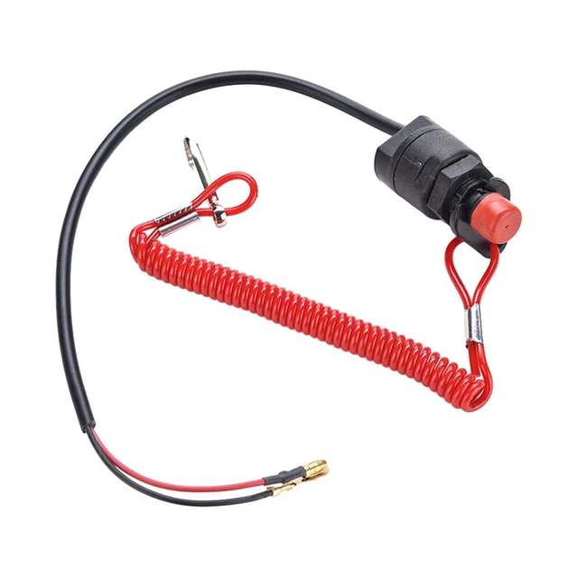 Interrupteur Sécurité Moteur Hors-bord – Coupe-circuit Universel Avec Cordon