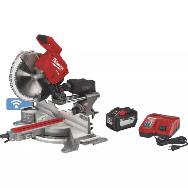 Milwaukee M18 FUELtm 12in. Dual Bevel Sliding Compound Miter Saw w/ 1-KEY Kit Milwaukee M18 FUELtm 12in. Dual Bevel Sliding Compound Miter Saw w/ 1-KEY Kit