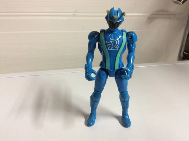 BLUE RANGER FIGURE Power Rangers RPM Full Throttle Triceratops Ranger ...