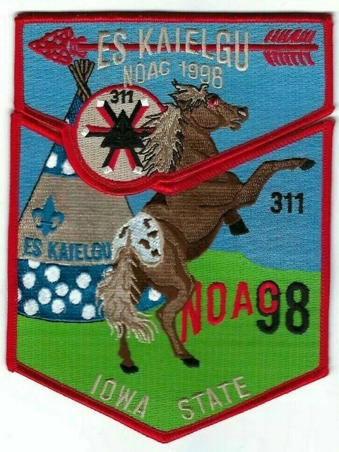 Boy Scout OA 311 Es Kaielgu Lodge 1998 NOAC Flap Set