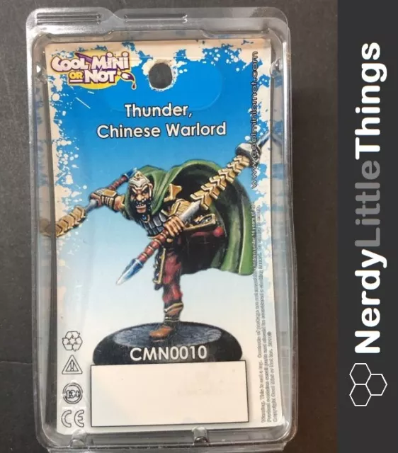 Tabletop - Cool Mini or Not CMoN - Thunder - Chinese Warlord - Metal Miniature