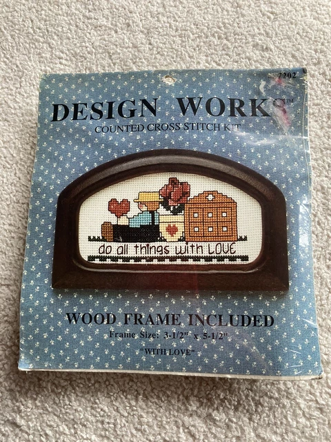 Jeremiah Junction Design Works 7202 Kit Cross Stitch - Do all things with love