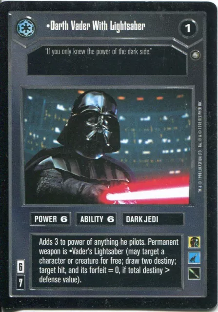 Star Wars CCG Enhanced Premiere Darth Vader mit Lichtschwert