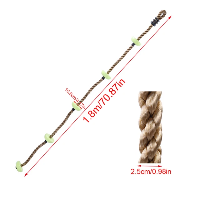 01)Children Swing Disc Climbing Rope Kids Playground Equipment Toys （Green）