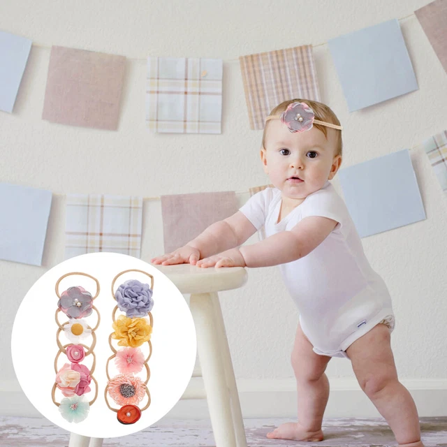 10 pz oggetti di scena fotografici bambina fascia floreale bambino
