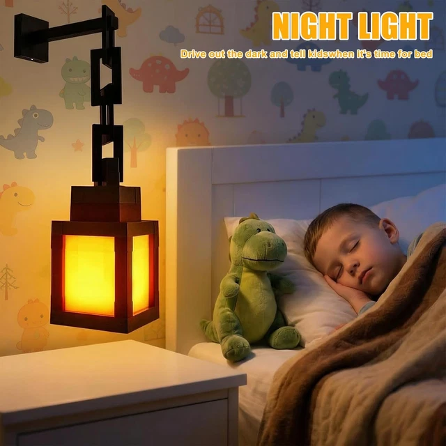 3D PIXEL LANTERN 16 Colors Rechargeable Night Light, LED Mood Lamp with ...