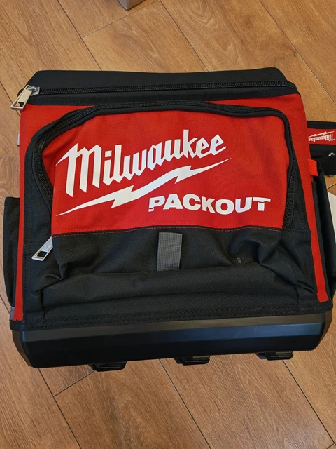 Borsa Porta Attrezzi Milwaukee PACKOUT 25 Cm – Materiale Balistico 1680D E 1800D, 35 Tasche, Base Rinforzata
