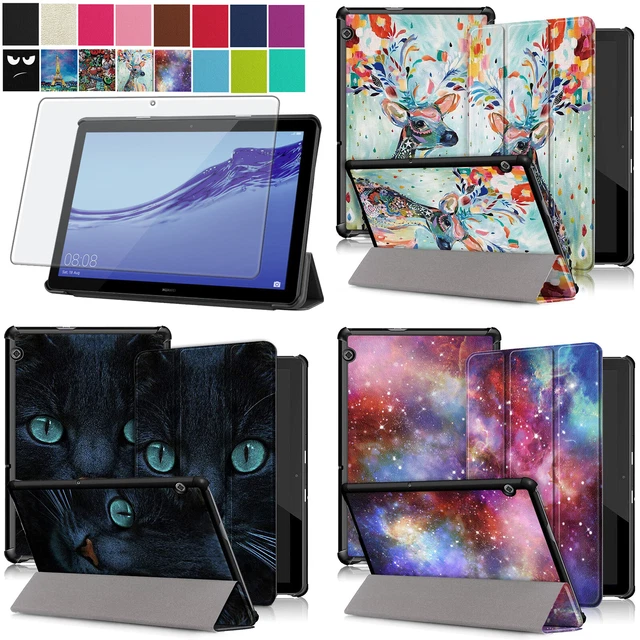 Smart Cover +Folie Huawei MediaPad T5 10 10.1" Schutz Hülle Case  Etui Tasche -3