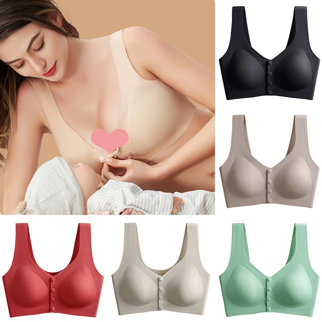 Womens Pregnant Feeding Nursing Maternity Bra Breastfeeding Bra Tops Comfort