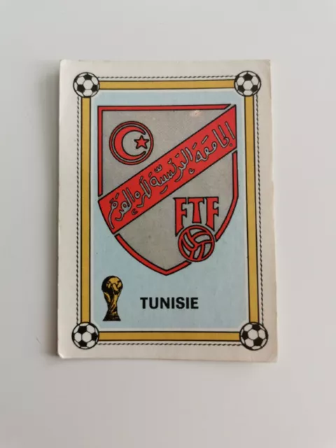 N°151 Tunisie Ecusson Badge Emblem Panini World Cup Argentina 78 1978