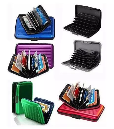 Waterproof Business ID Credit Card Wallet Holder Aluminum Metal Pocket Case Box