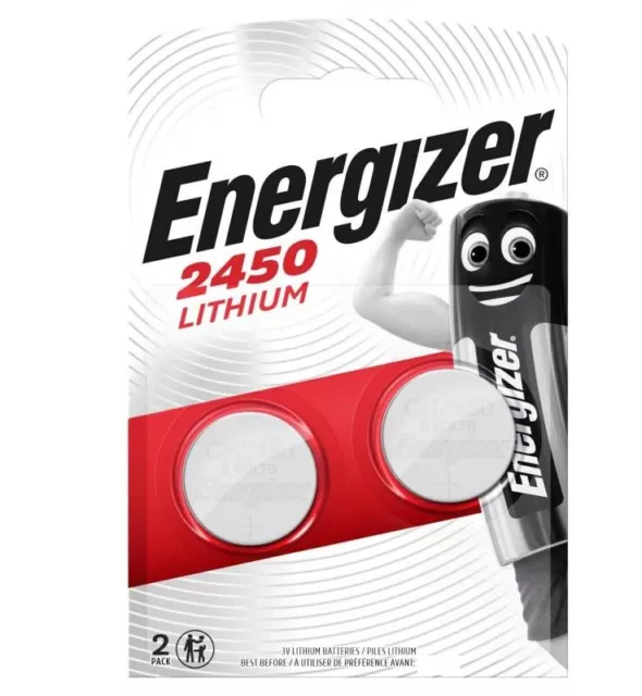 Envoi avec suivi  Energizer  2 piles CR2450 lithium 3 volts ( 1 blister de 2 )