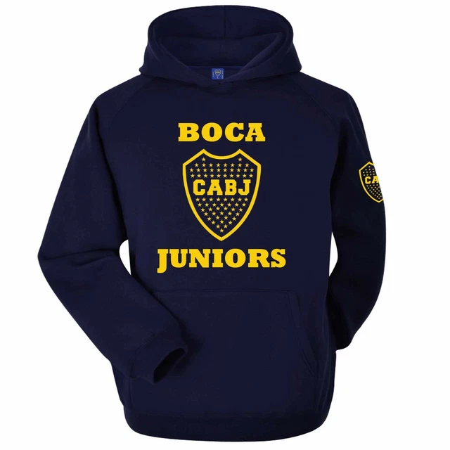 UFFICIALE BOCA JUNIORS Cabj 1905 Calcio Crest Felpa Poly