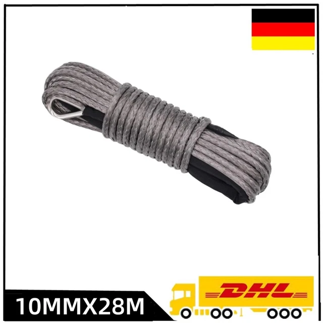 Neu 10MMX28M Windenseil Synthetisch Zugseil Seilwinde Windenseil Winden