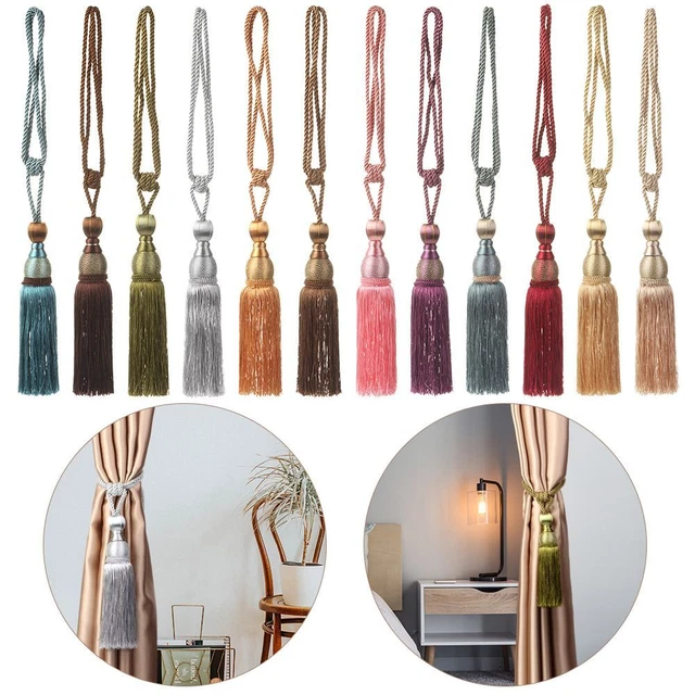 Lot De 10 Épingles De Fixation Pour Rideaux Avec Perles Artificielles - Installation Rapide, Amovible, Pour Rideaux Légers à Lourds