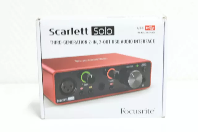 Scarlett Solo Third-Generation Usb Audio 24-Bit/192kHz Rechnung MwSt