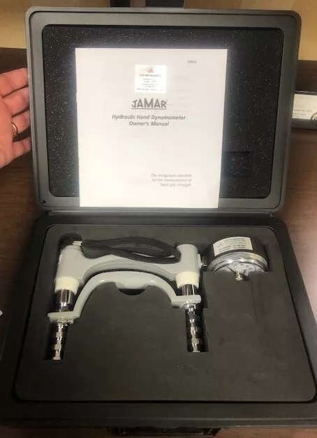 Jamar Hydraulic Hand Dynamometer w/ Owner Manual and Carry Case- Slightly Used