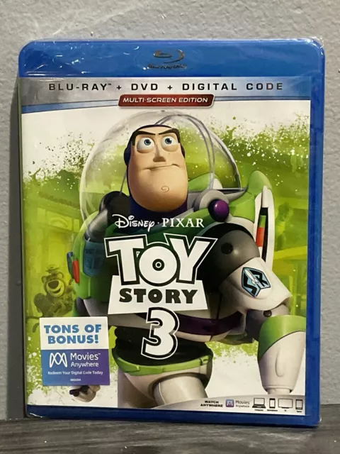 Toy Story 3 BLU-RAY + DVD Digital Multi-Screen Edition Walt Disney Randy Newman