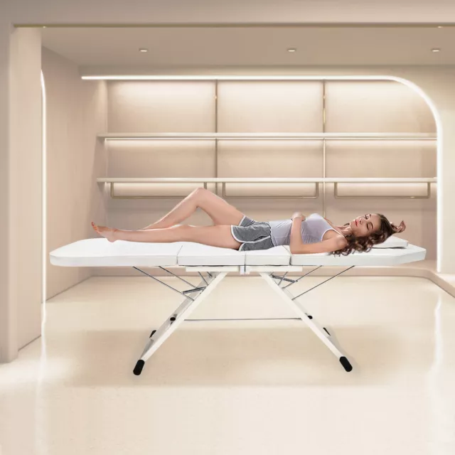 Mesa de masaje plegable móvil tumbona de masaje banco de masajes silla de cosméticos SPA cama