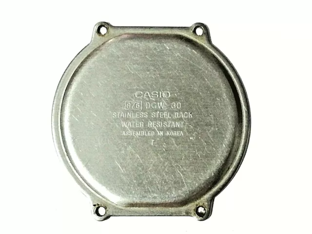 CASIO 976 DGW 30 Original Watch Stainless Steel Back Watch Cover