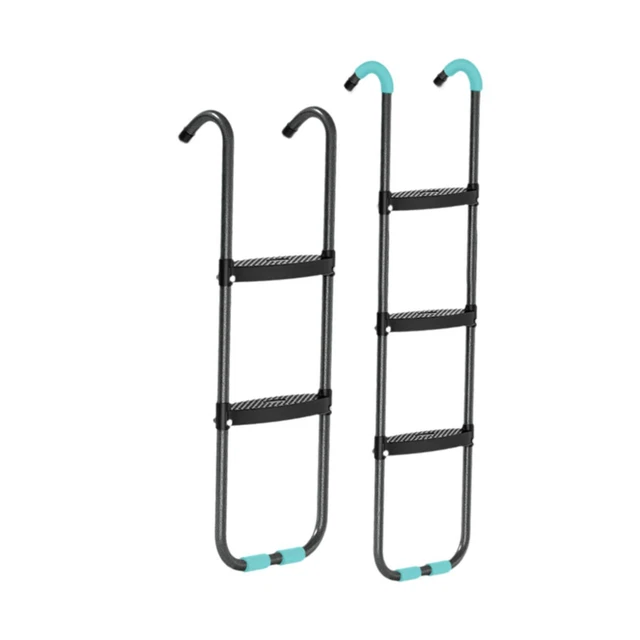 Échelle De Trampoline - Accessoire Sécurité - Marches Antidérapantes - Facile à Assembler - Polypropylène