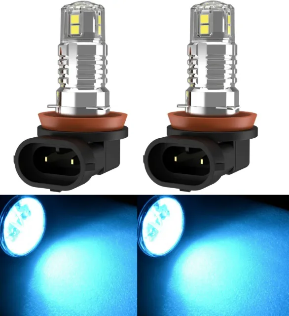 LED 20W H11 Blu 10000K Due Lampadine Nebbia Luce Ricambio Upgrade Azione Per