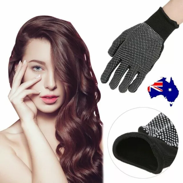 Hair Straightener Perm Curling Hairdressing Heat Resistant Protect Finger Glove