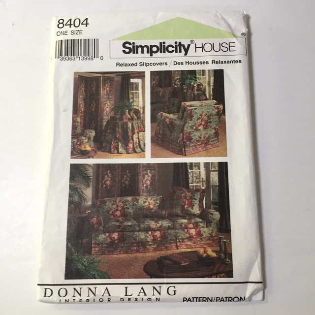 Simplicity 8404 Relaxed Slipcovers