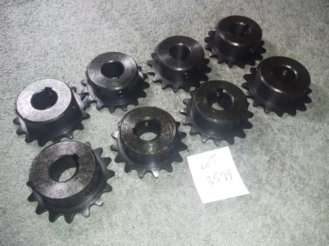 Lot 8 Vintage Small Industrial Roller Sprockets Steampunk Machine Gear Cog Wheel 2