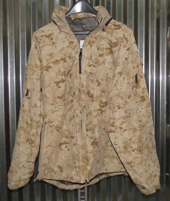 USMC Lightweight Exposure Gore-tex Jacket  Desert MARPAT Coat MEDIUM REGULAR